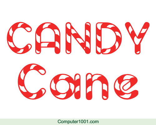 Font Natal Candy Cane Font Natal Candy Cane