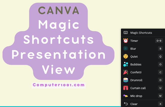 Shortcut Animasi Presentasi Canva Shortcut Presentasi Canva (Magic Shortcuts)