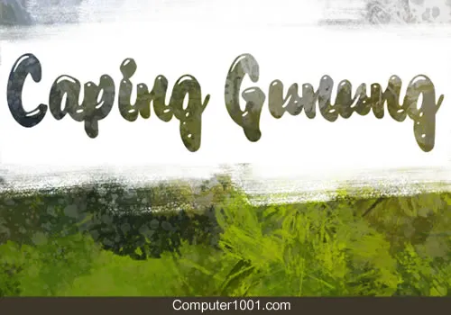Font Caping Gunung