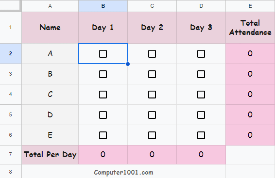 Cara Centang Banyak Sel Secara Sekaligus di Google Sheets