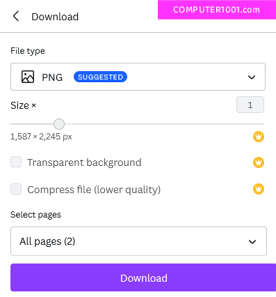 Cara Download Desain Canva Cara Download Desain Canva