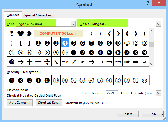 Cara Membuat Simbol Angka Dalam Lingkaran Cara Membuat Simbol Angka Dalam Lingkaran