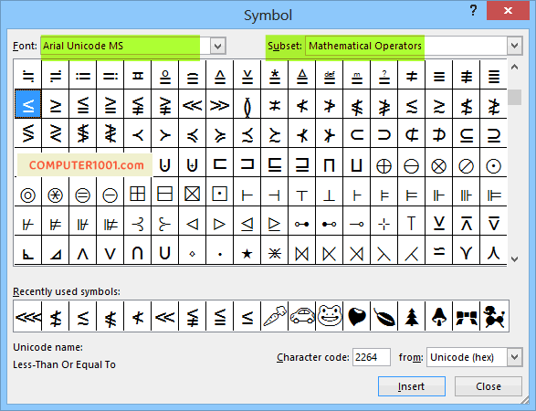 Cara Membuat Simbol < Menggunakan Insert Symbol Cara Membuat Simbol < Menggunakan Insert Symbol