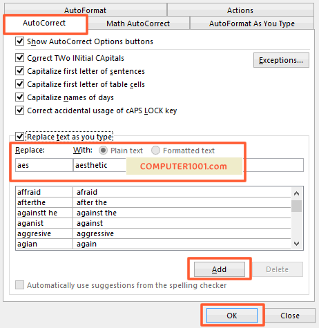 Cara Membuat Teks AutoCorrect Baru Cara Membuat Teks AutoCorrect Baru di Word