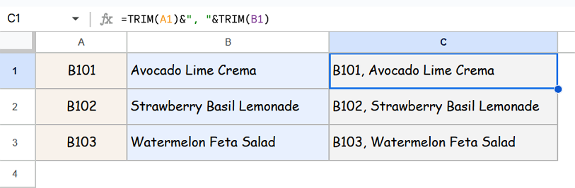 Cara Menggabungkan 2 Sel Tabel di Google Docs dengan Koma Cara Menggabungkan 2 Sel Tabel di Google Docs dengan Koma
