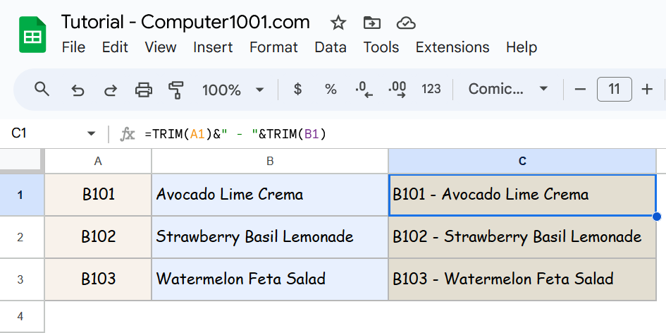 Cara Menggabungkan 2 Sel Tabel di Google Docs dengan Tanda Hubung Cara Menggabungkan 2 Sel Tabel di Google Docs dengan Tanda Hubung