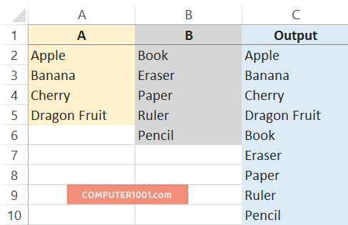 Cara Menggabungkan Kolom Excel dengan Rumus Cara Menggabungkan Kolom Excel dengan Rumus