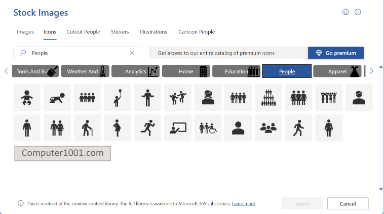 Cara Menyisipkan Gambar Icon Gender di Word Excel PowerPoint