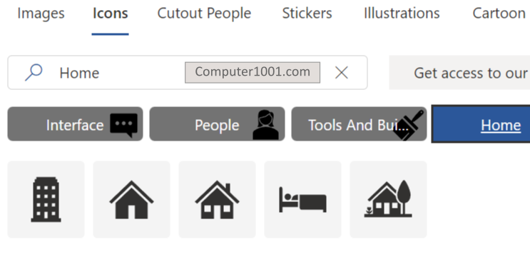 Cara Menyisipkan Gambar Icon Rumah / Bangunan Lain