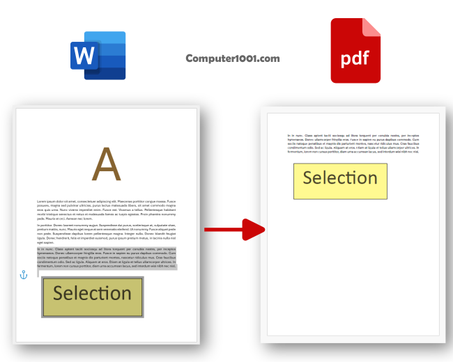 Cara Menyimpan Bagian Tertentu Dokumen Word ke PDF Cara Menyimpan Bagian Tertentu Dokumen Word ke PDF