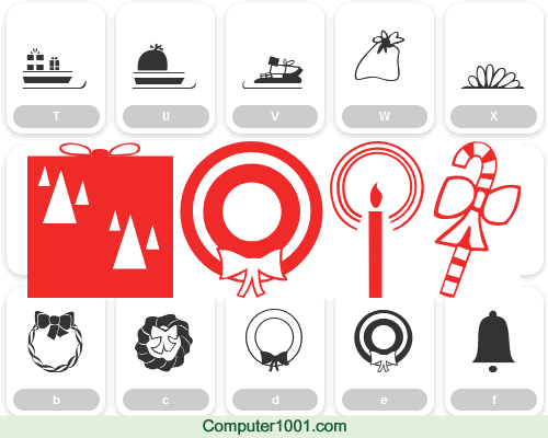 Font Natal Carr Xmas Dingbats  Font Natal Carr Xmas Dingbats