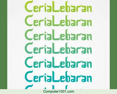 Ceria Lebaran Font Ceria Lebaran Font