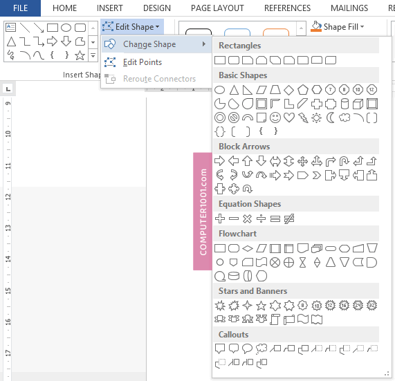 Cara Merubah Bentuk Shape Word Cara Merubah Bentuk Shape Word