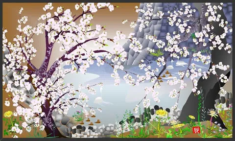 Cherry Blossoms at Jogo Castle