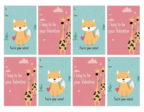 Be Mine! Valentine's Day Card Template Word Kartu Valentine Be Mine!
