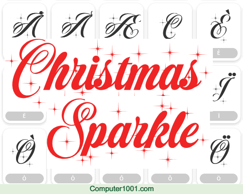 Font Natal Christmas Sparkle Font Natal Christmas Sparkle