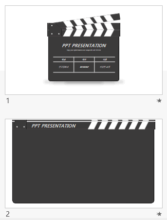 Clapperboard PPT Clapperboard PPT