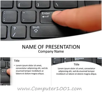 Computer Keyboard PowerPoint Template Computer Keyboard PowerPoint Template