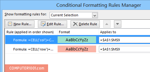 Conditional Formatting Rules Manager Conditional Formatting Rules Manager Highlight Excel