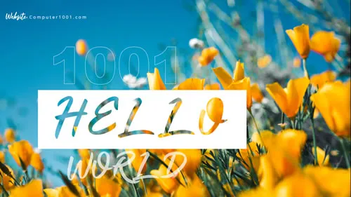 Contoh 3 Teks Transparan PowerPoint