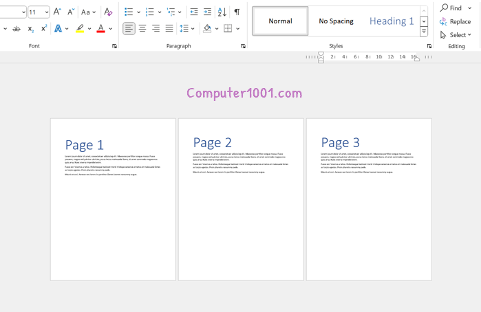 Cara Save Word Per Halaman