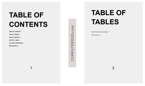 Page Break di halaman daftar isi dan daftar tabel Page Break di halaman daftar isi dan daftar tabel