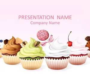 Template PPT Cupcakes