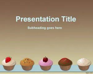 Template PPT Resep Cupcakes