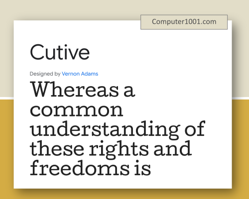 Cutive Font Mesin Ketik Monospace Canva Google