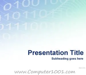 Digital Binary PowerPoint Template Digital Binary PowerPoint Template