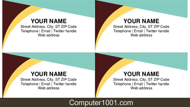 Earth Tones Business Cards Earth Tones Business Cards