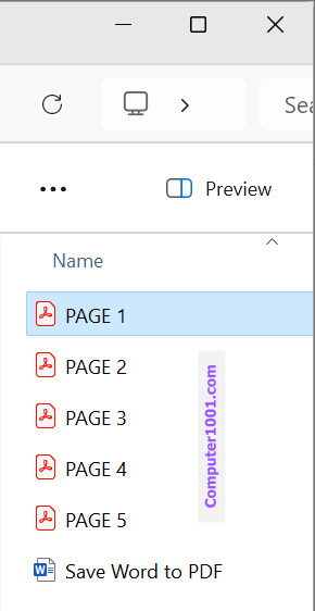 Folder Konversi File Word ke PDF