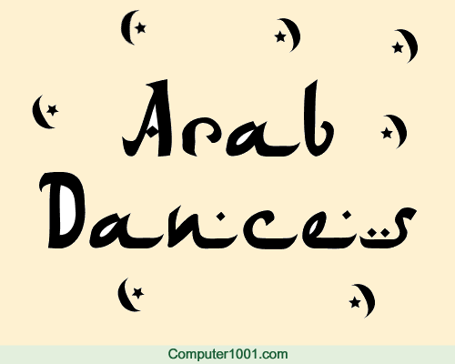 Font Arab Dances Font Arab Dances