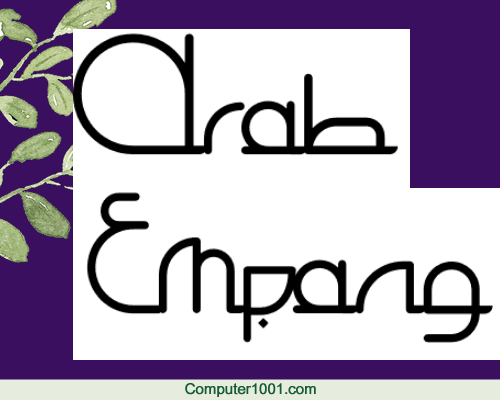 Font Arab Empang Font Arab Empang