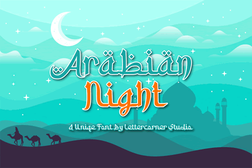 Font Arabian Night Font Arabian Night