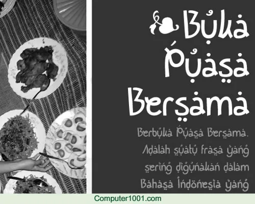 Font Buka Puasa Bersama Font Buka Puasa Bersama