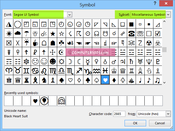 Font Simbol untuk Bullet Font Simbol untuk Bullet