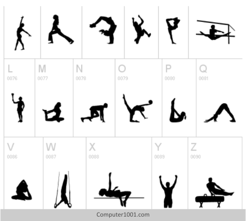 Font Gambar Olahraga Sports TFB
