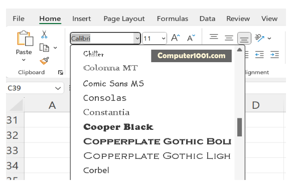 Cara MengubahHuruf Kapital di Excel dengan Font Huruf Besar