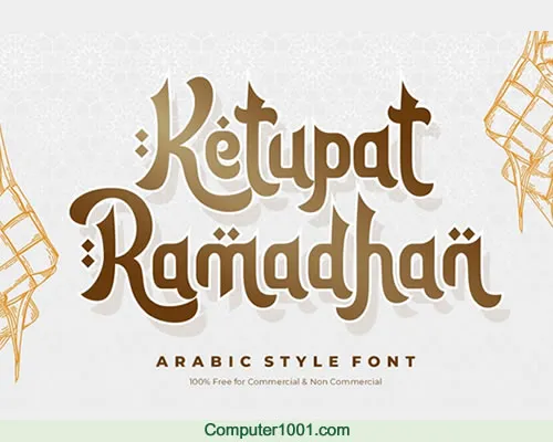 Font Ketupat Ramadhan Font Ketupat Ramadhan
