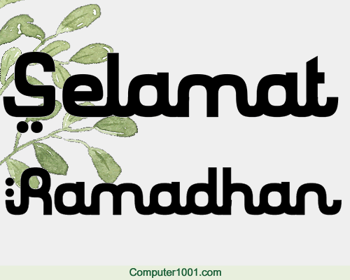 Selamat Ramadhan Font Selamat Ramadhan Font