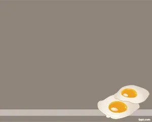 Template PPT Makanan Fried Egg