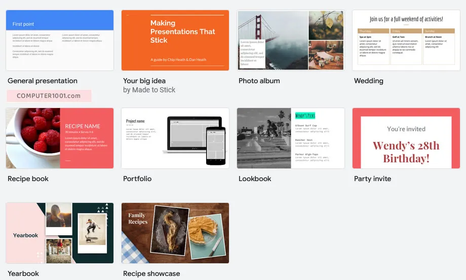 Fungsi Google Slides