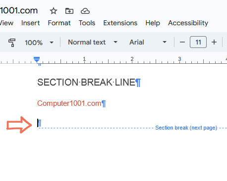 Garis Section Break Google Docs Garis Section Break Google Docs