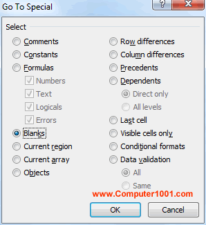 Pilih Blank Pilih Blank