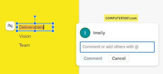 Menyisipkan Komentar Google Slides Menyisipkan Komentar Google Slides