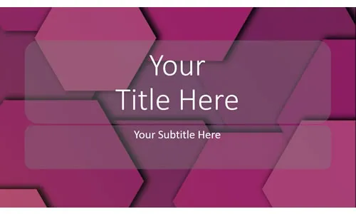 Background PowerPoint 3D Purple Hexagonal Background PowerPoint 3D Purple Hexagonal