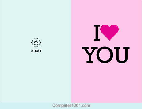 Template Kartu Ucapan Word I Heart You Valentine Template Kartu Ucapan Word I Heart You Valentine