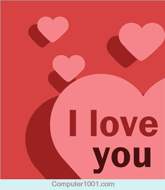 Template Kartu Ucapan Word I Love You Card Valentines Word Template I Love You Card