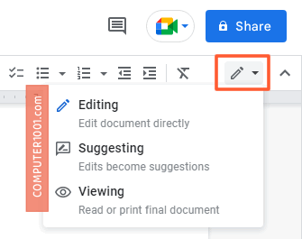 Icon View Google Docs